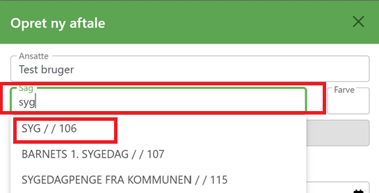 Søg efter sagen sygdom